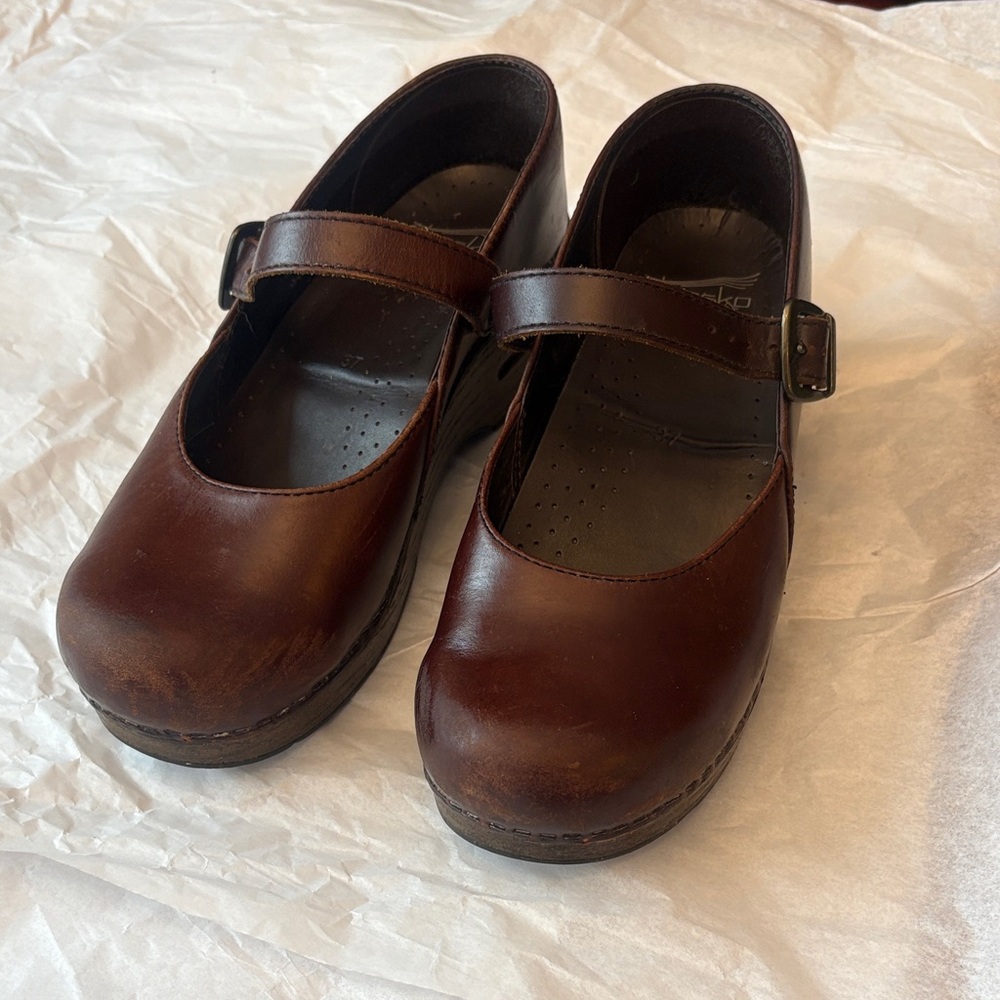 Dansko Shoes Mary Jane dark red/brown size 37